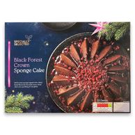 Black Forest Crown Sponge Cake 700g Specially Selected